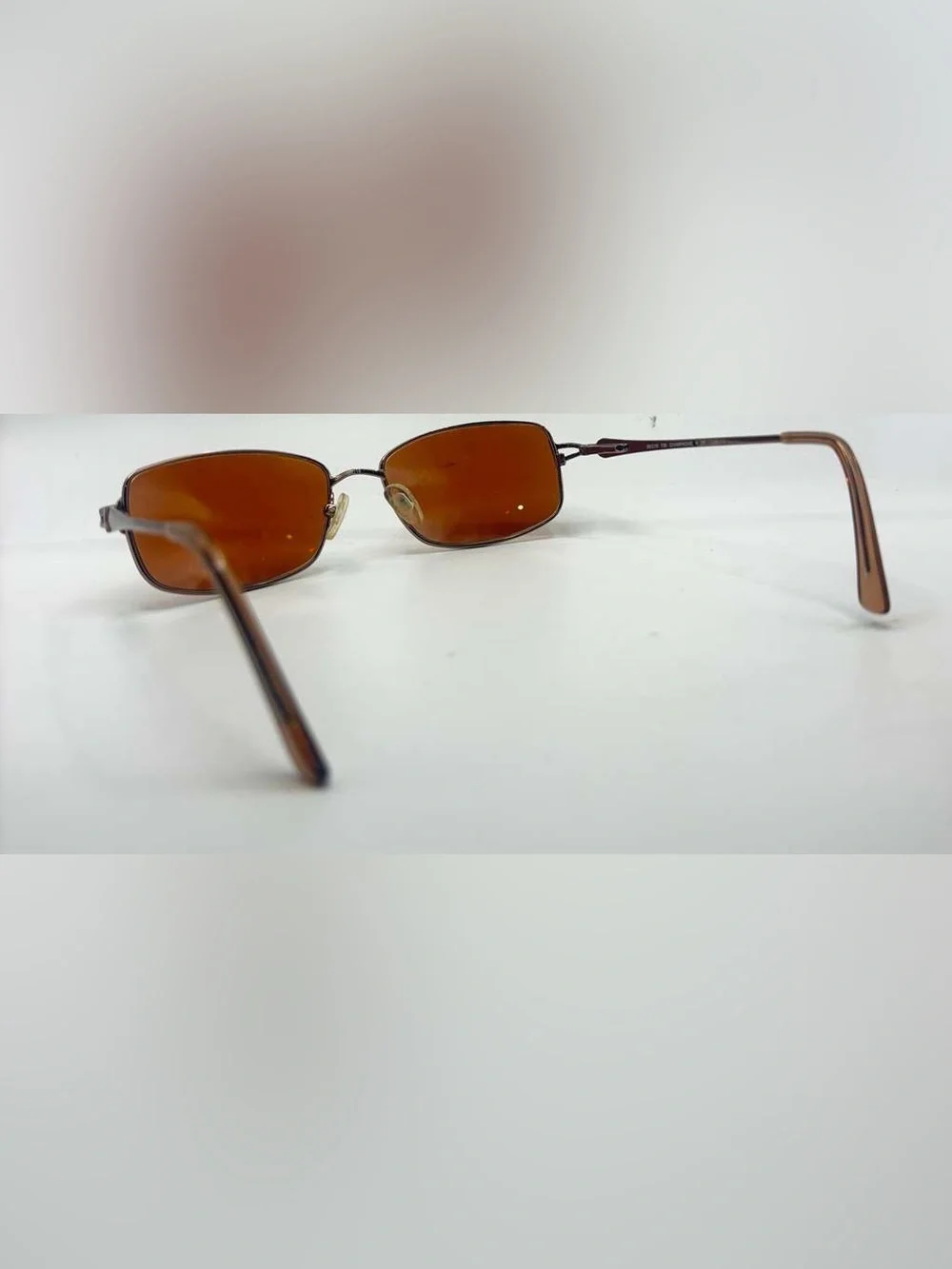 MA525 Brown Oval Metal Sunglasses Frames Only